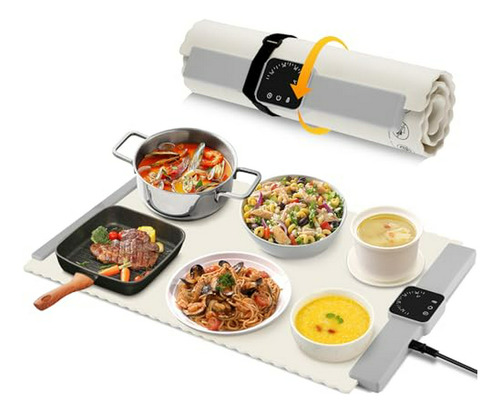 Bandeja Eléctrica Calienta Alimentos: Portátil Plegable Con 