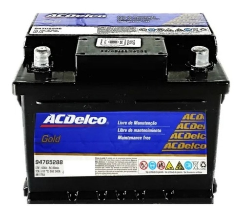 Imagen 6 de 10 de Bateria 12x42 Acdelco Gold Chevrolet Meriva 1.8 100% C/envio
