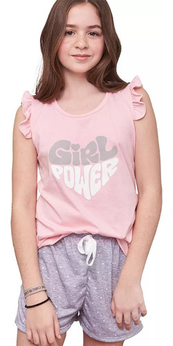 Pijama Nena Girl Power Talles 10 Al 16 Jaia 23023 