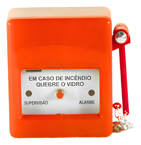Botoeira De Alarme De Incêndio Com Martelo Supervisão 12/24v