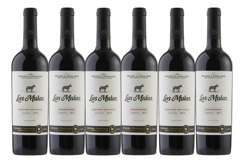 6x Vino Reserva Miguel Torres Las Mulas Carmenere - Cabernet