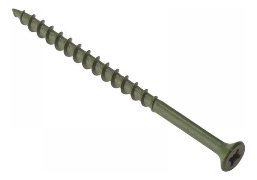 Tornillo Tarima Pozi St Verde Anticorrosion 4,5 X 55 Mm Caja