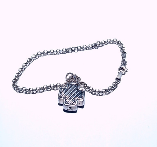 Imagen 3 de 4 de Pulsera Con Dije De Plata 925