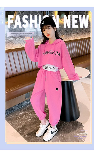 Conjunto De Sudadera Y Pantalones Con Capucha Y Estampado De