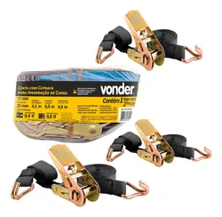 Comprar Kit 4 Jogos Cinta Catraca De Amarração Carga 800kg Vonder no Mercado Livre