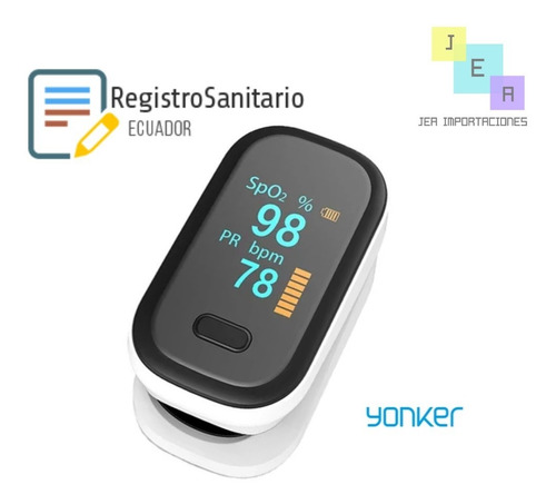 Imagen 1 de 5 de Oximetro, Pulsioximetro, Saturador Con Registro Sanitario