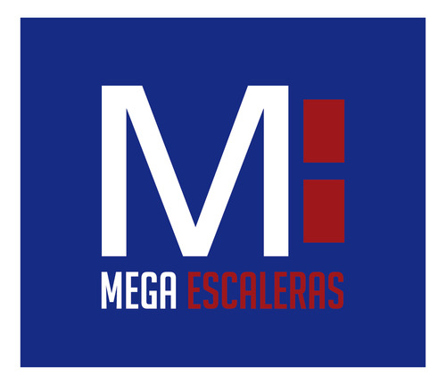 Escalera Rodante Burro En Hierro Altura 0.80m Mega Escaleras Azul