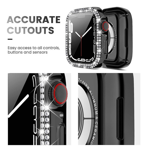 3 Pack Tensea Para Apple Watch Protector Protector Case Seri