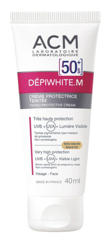 Protector Solar Acm Dépiwhite Fps50+ Con Color Dorado 40ml