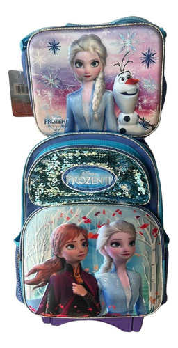 Elsa De Frozen Mochila Y Lonchera Primaria Llantas De Gel