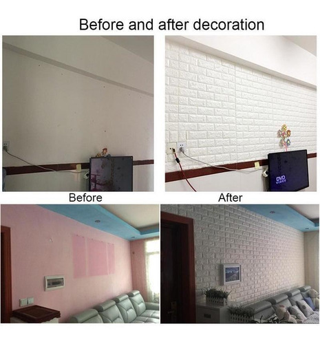 Imagen 4 de 6 de 5 Pegatinas Adhesivas 3d Para Pared, Decoración De Dormitori