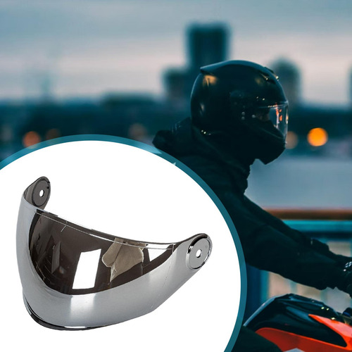 Lente De Visera Para Casco, Accesorios De Motocicleta, Plata