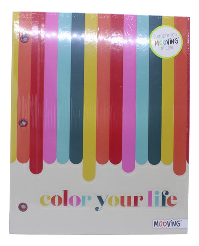 Carpeta N3 Dos Tapas Rainbow Arcoiris Color Your Life Color