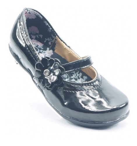 Zapato Escolar De Niña Marca Vanessa Piel Negro 214