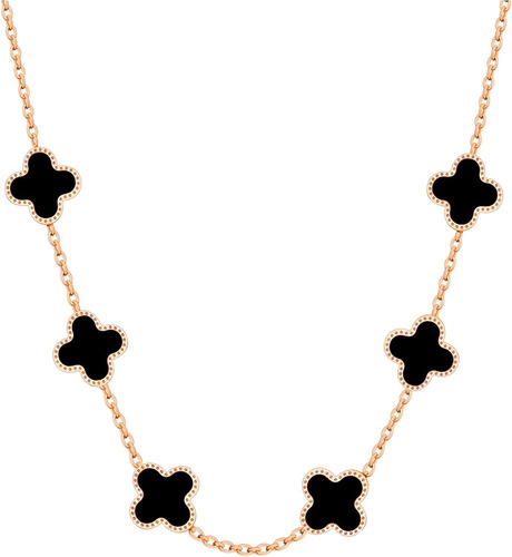 Shinyy Dainty Four Leaf Clover Choker Necklace For Women 18k