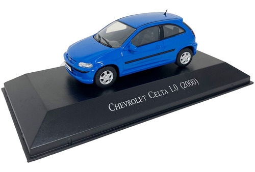 Miniatura Chevrolet Celta 1.0 2000 Azul 1:43 Metálica