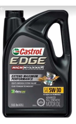 Aceite Castrol Edge 5w30 Alto Kilometraje Sintético 4.73lt