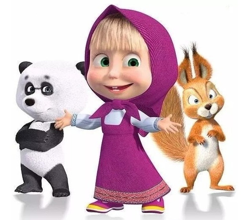 Imagen 5 de 8 de Disfraz De Masha Y El Oso!! Para 5 A 7 Años.