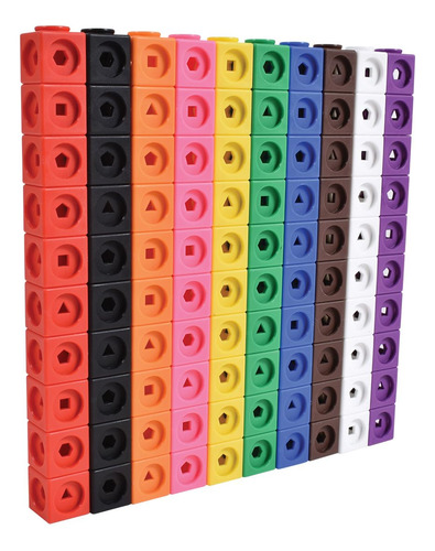 Juego De 100 Cubos Para Matemáticas Elementos Manipulativos