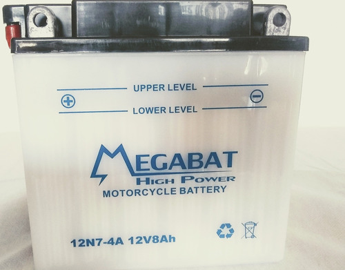 Batería De Moto Megabat 12n7 4a + Izquierda