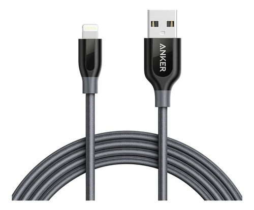 Anker Cabo Anker Powerline+ Lightning iPhone E iPad | 1,8 Me Cor de teclado Cinza