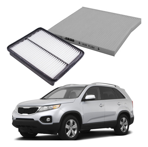 Filtro Ar Motor E Cabine Kia Sorento 2.4 Flex 2010....