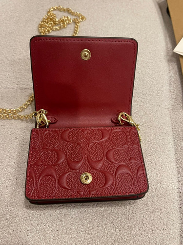 Tarjetero Coach Red Mujer
