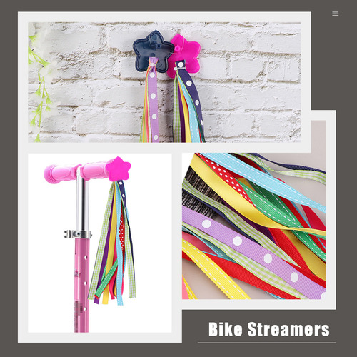 1 Par De Serpentinas Para Bicicleta Para Niños Y Patinetes
