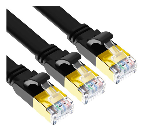 Cable Ethernet Yauhody Cat8 De 6 Pies, Paquete De 3, Cable P