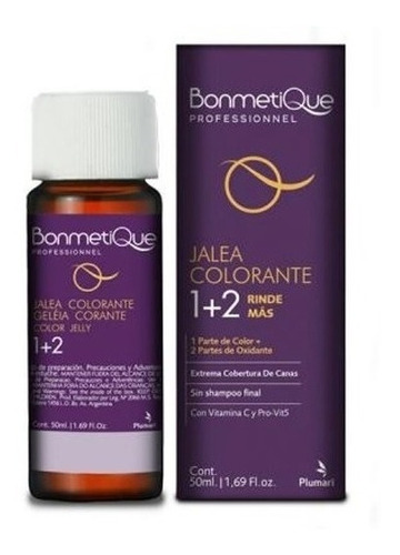 Tintura Bonmetique Jalea Colorante 1+2 50ml Grafito