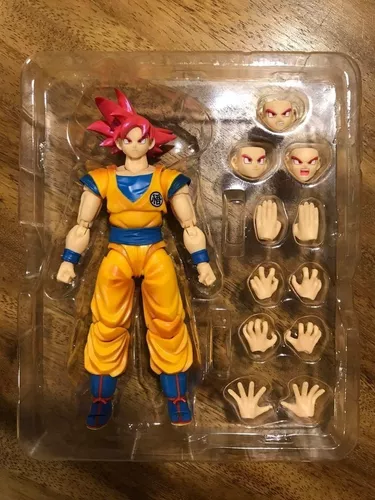 Boneco Goku Deus Super Saiyajin Articulado Dragon Ball Super - R$ 195