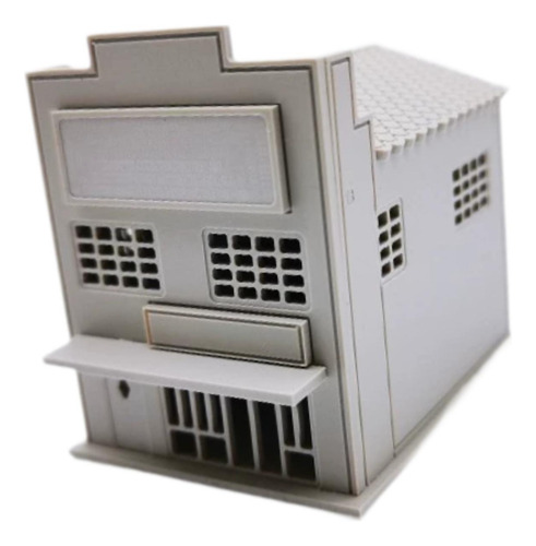 1/64 Ho Building Modelo Ensamblado, 10.5cmx13.5cmx12.8cm