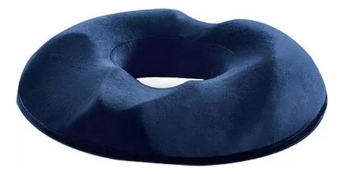 Almofada Assento Ortopedica Lombar Ciática Para Dor Muscular Cor Azul 110v/220v
