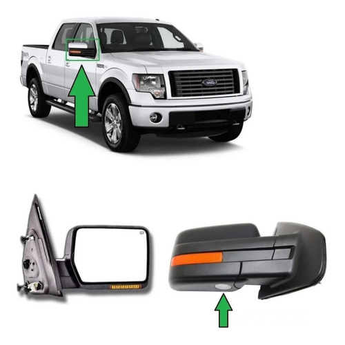 Espejo Der Ford F150 2009 Al 14 Pintar-elect-defro-luz-abati