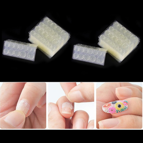 480pcs De Dos Cara Autoadhesivo Decal Nail Sticker