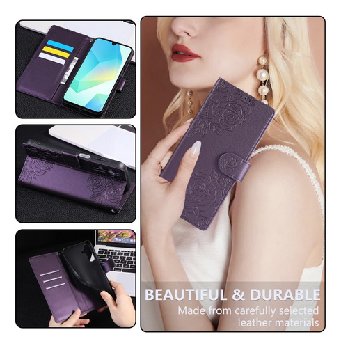 Funda Magnética De Piel Tipo Cartera Para Samsung Galaxy A56 A36 A26 A16 A55 A35 A25 A15 A54 A34 A24 A1