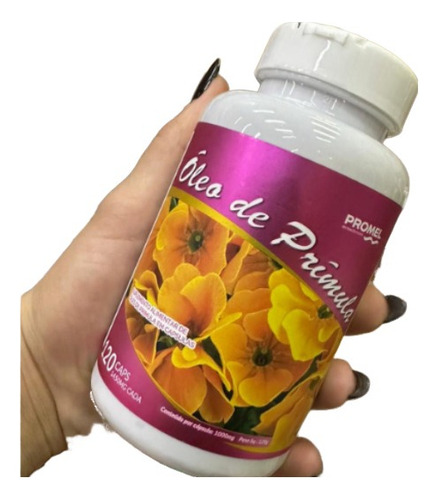 Óleo De Primula 120 Caps Em Softgel - 1000mg Promel Sabor Sem sabor