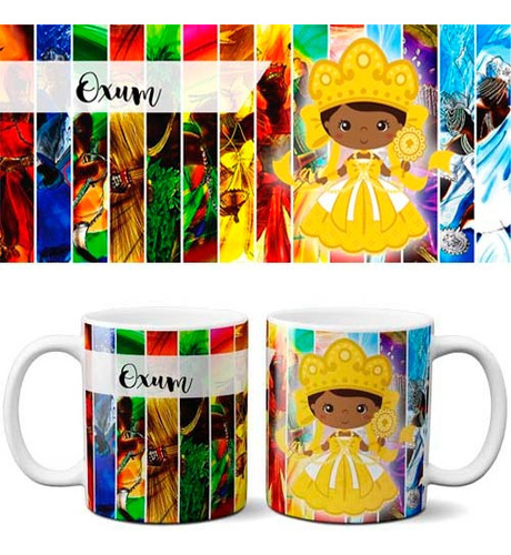 Estampas Canecas Sublimação Orixás Kit 2 Png Mockups