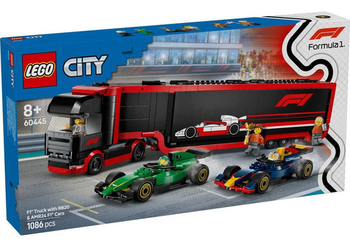 Lego City 60445 Camion De F1 Con Coches De F1 Rb20 Y Amr24