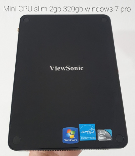 Mini Cpu Slim Ram 2gb Hdd 320gb Windows 7 Pro Viewsonic Pc 