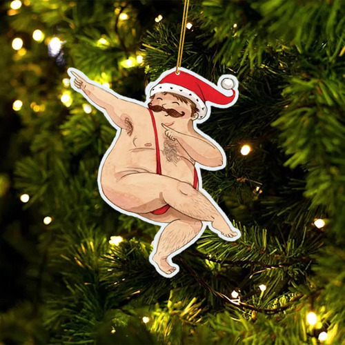 2 Paquetes De 2 A 6 Adornos Navideños Para Árboles Divertido