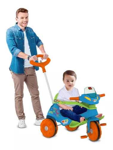 Motoca Triciclo Infantil Velo Baby com Empurrador - Bandeirante +