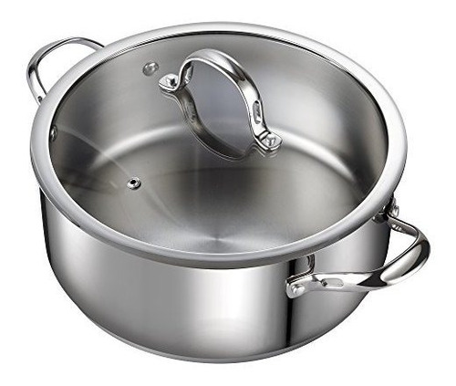 Cooks Standard 7quart Classic Stainless Steel Dutch Oven Caz