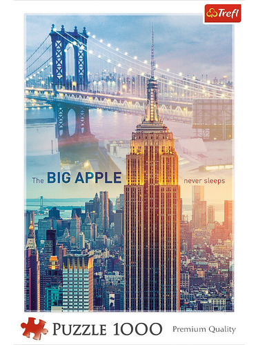 Imagen 2 de 6 de Rompecabezas Puzzle 1000 Piezas Trefl New York - 10393