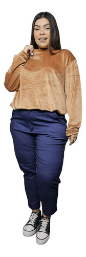 Pantalon Sastrero C/cinto Tendencia Plus Size 3 Al 5 Mt