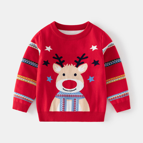 Nuevo Suéter Con Diseño De Ciervo De Navidad Para Niños 2023
