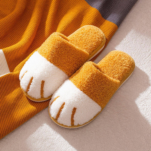 Zapatillas Suaves De Pata De Gato De Dibujos Animados Para
