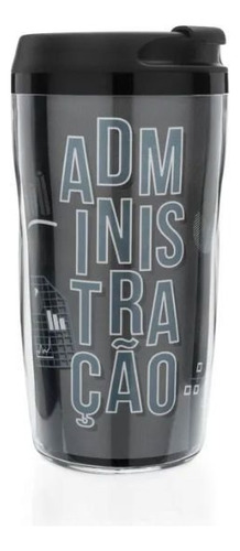 Copo Viagem 250ml Profissao Administraçao Ludi Cor Preto