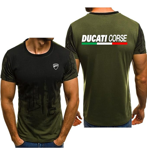 Camiseta De Manga Corta Para Hombre Ducati Training Contrast