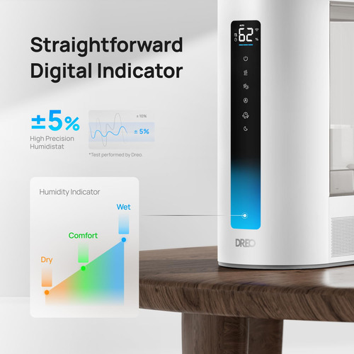 Umidificador Inteligente Dreo Hm713s Warm/cool Mist 6l Para